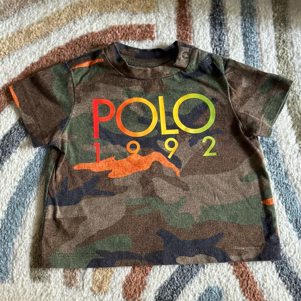Baby boys Camo RL graphic T-shirt